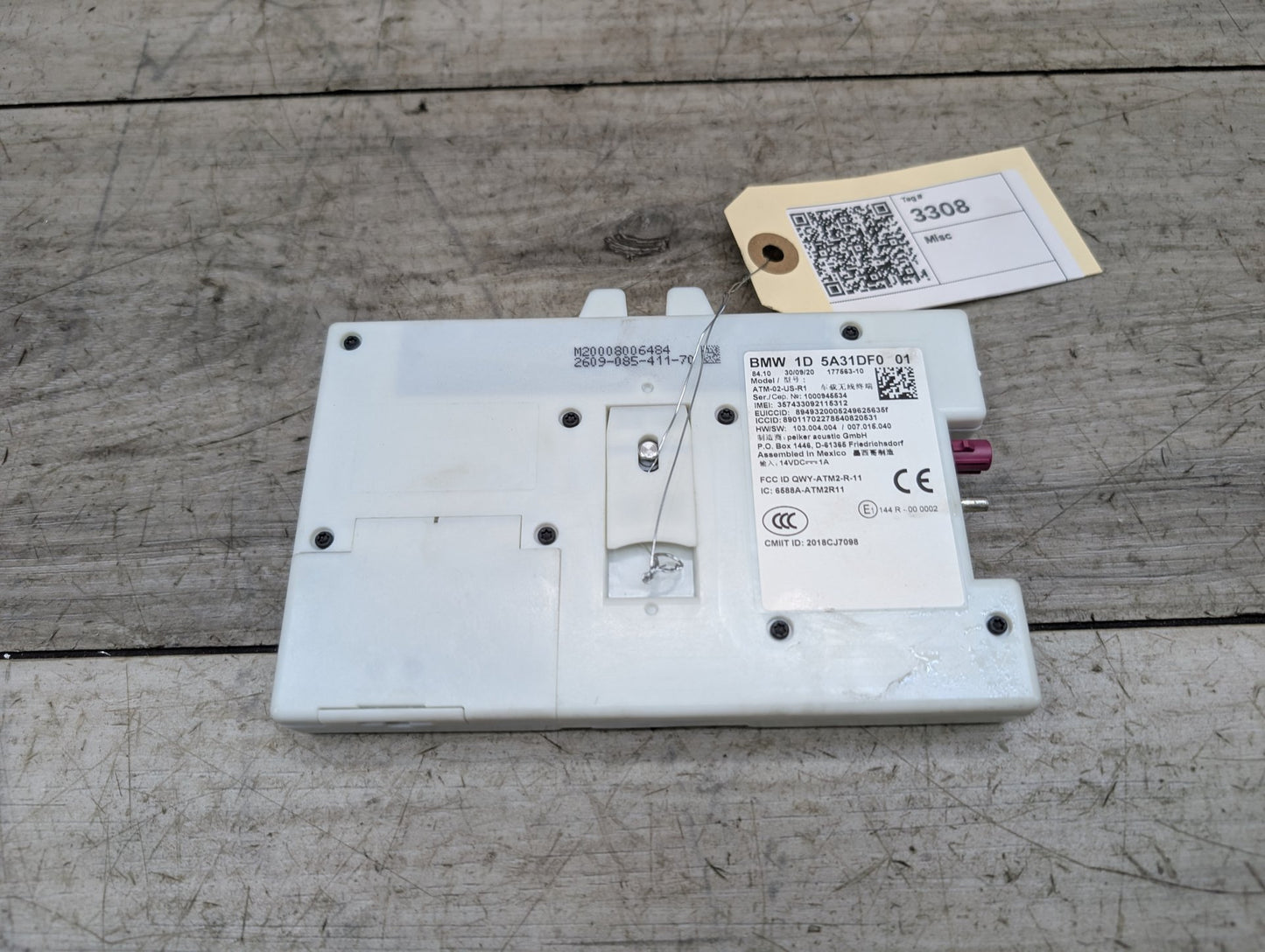 MATCH* OEM BMW G05 G20 G30 G80 330 M340 M3 M4 Antenna Telematics Control Module Unit