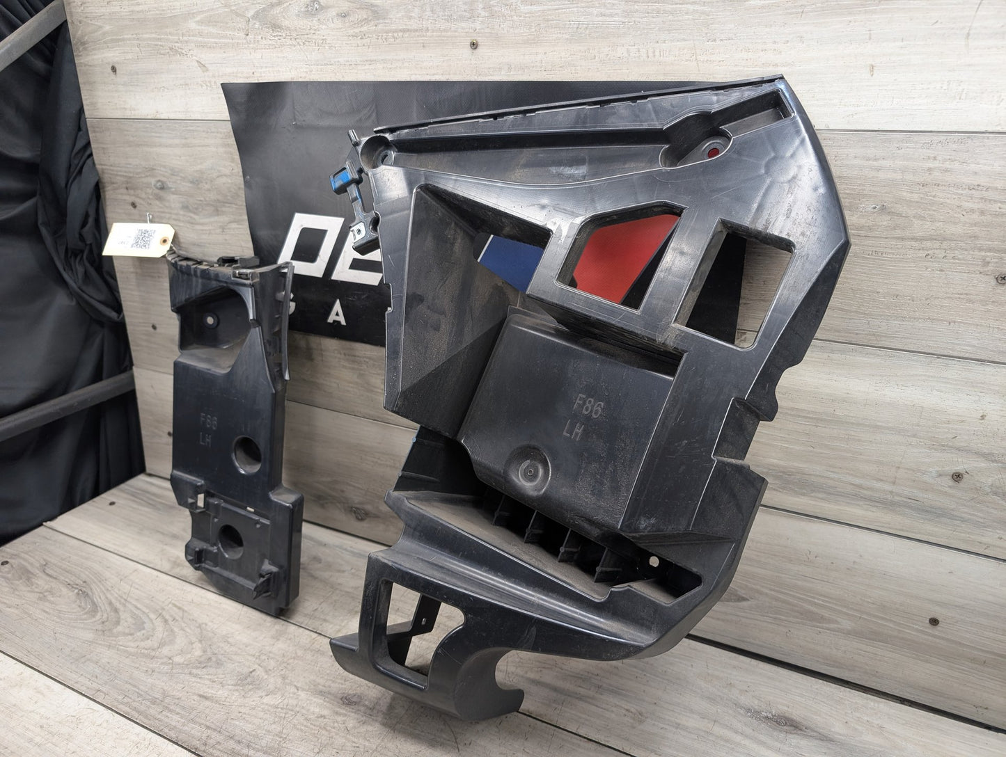 2015 - 2019 BMW X6 F86 Rear Left Driver Bumper Support Brackets SET 8056481 S63B44T2