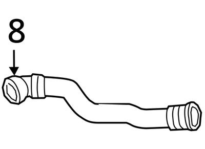 OEM BMW G30 G32 G11 G12 540 B58 Engine Radiator Coolant System Hose
