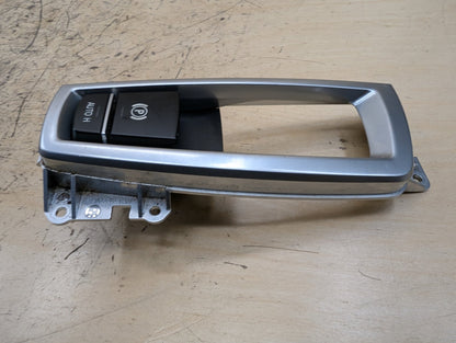 OEM BMW F10 F15 F16 X5 X6 Parking Emergency Brake Auto Hold Switch w/ Trim Panel