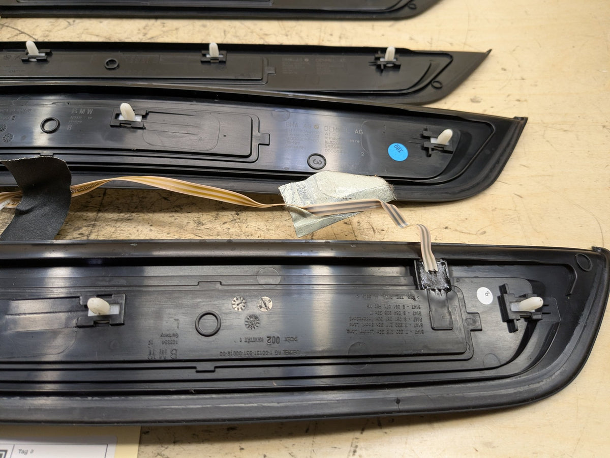 2018-2023 BMW M550i G30 Scuff Plate Door Sill SET 8072378 OEM