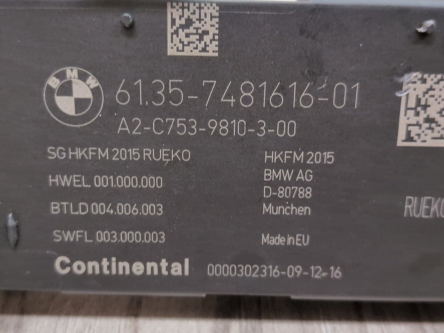 OEM BMW F36 F15 F85 F16 F86 Trunk Tailgate Decklid Function Control Module