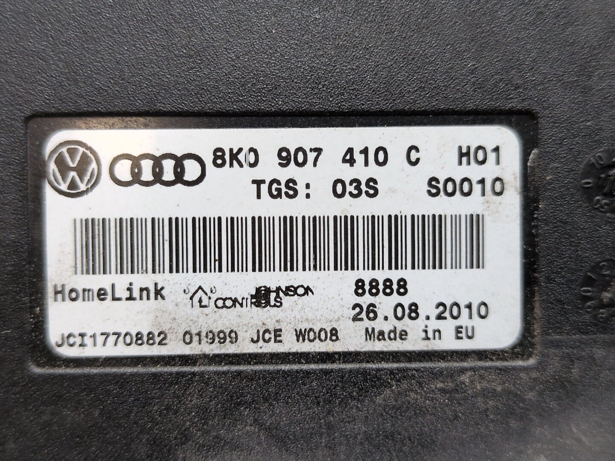 08-15 OEM Audi A5 Q5 S5 Garage Door Opener Control Module 8K0907410C