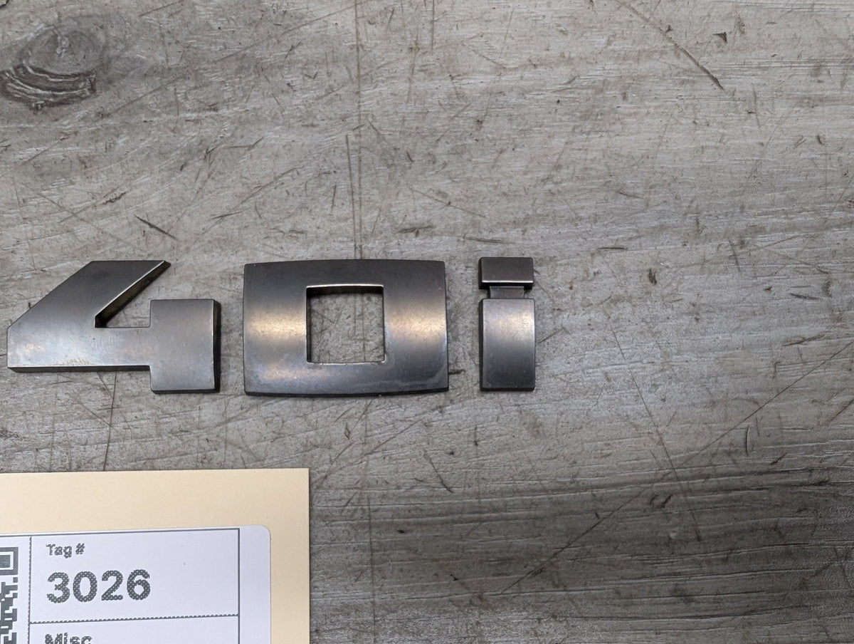 2018-2024 BMW X3 G01 Liftgate Trunk Lid Badge/ Letters 8094313 OEM
