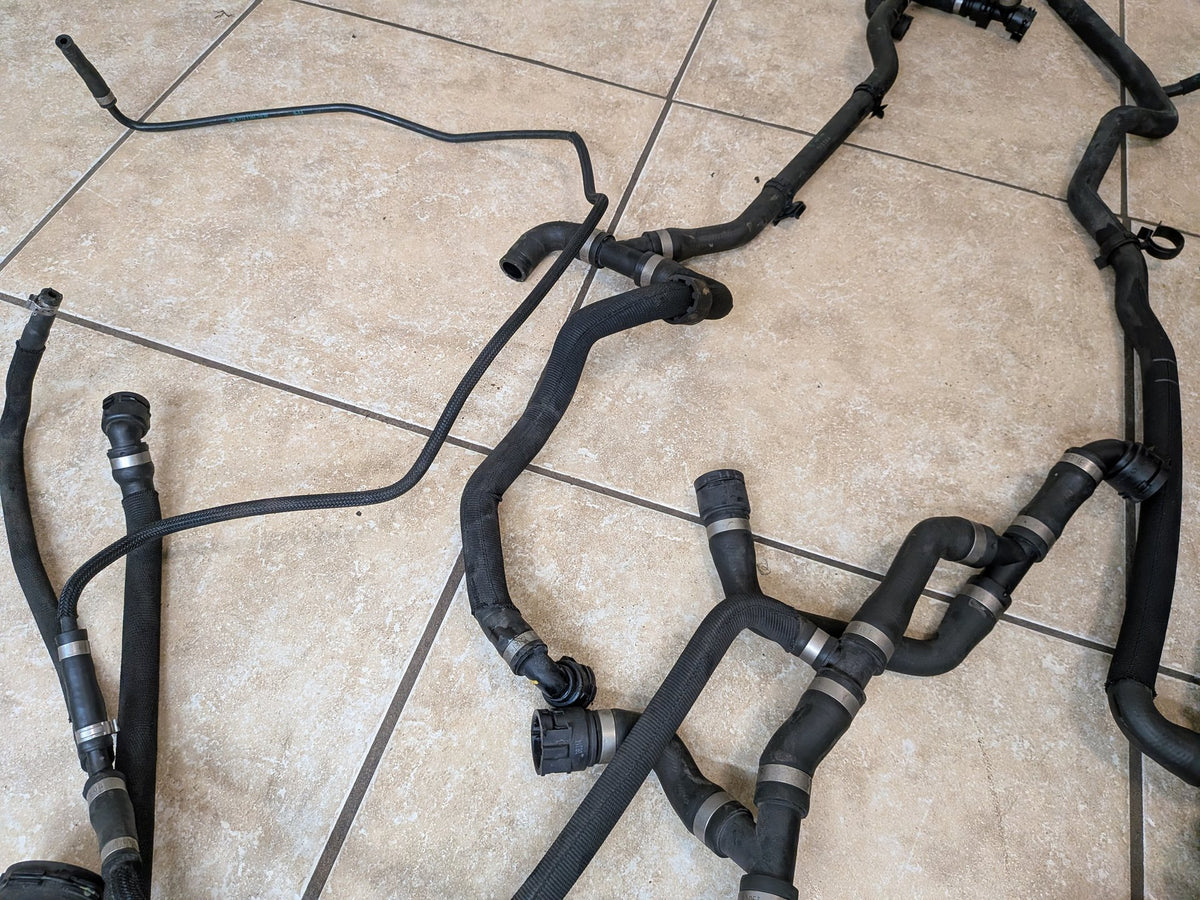 2012-2018 BMW F06 M6 Engine Radiator Cooling Coolant Pipe Hoses SET 7843264