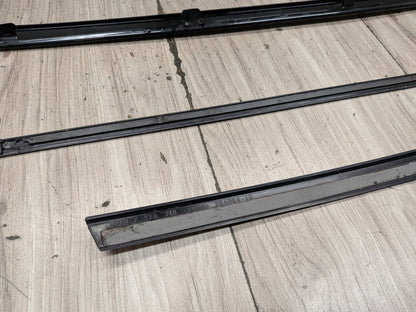 14-20 OEM BMW F32 F82 Right Passenger SHADOW GLOSS Exterior Door Molding Trims