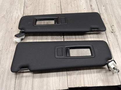 OEM BMW F30 F31 F32 F36 F80 F82 M3 M4 Left Right Interior Sun Visor PAIR Black