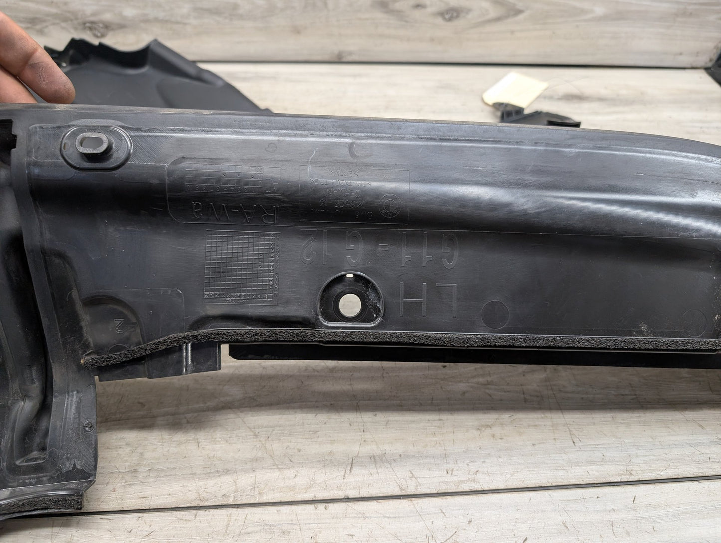 2016 BMW 750Li G12- Front Driver Under Hood Sealing Shield Panel SET PN: 7347399