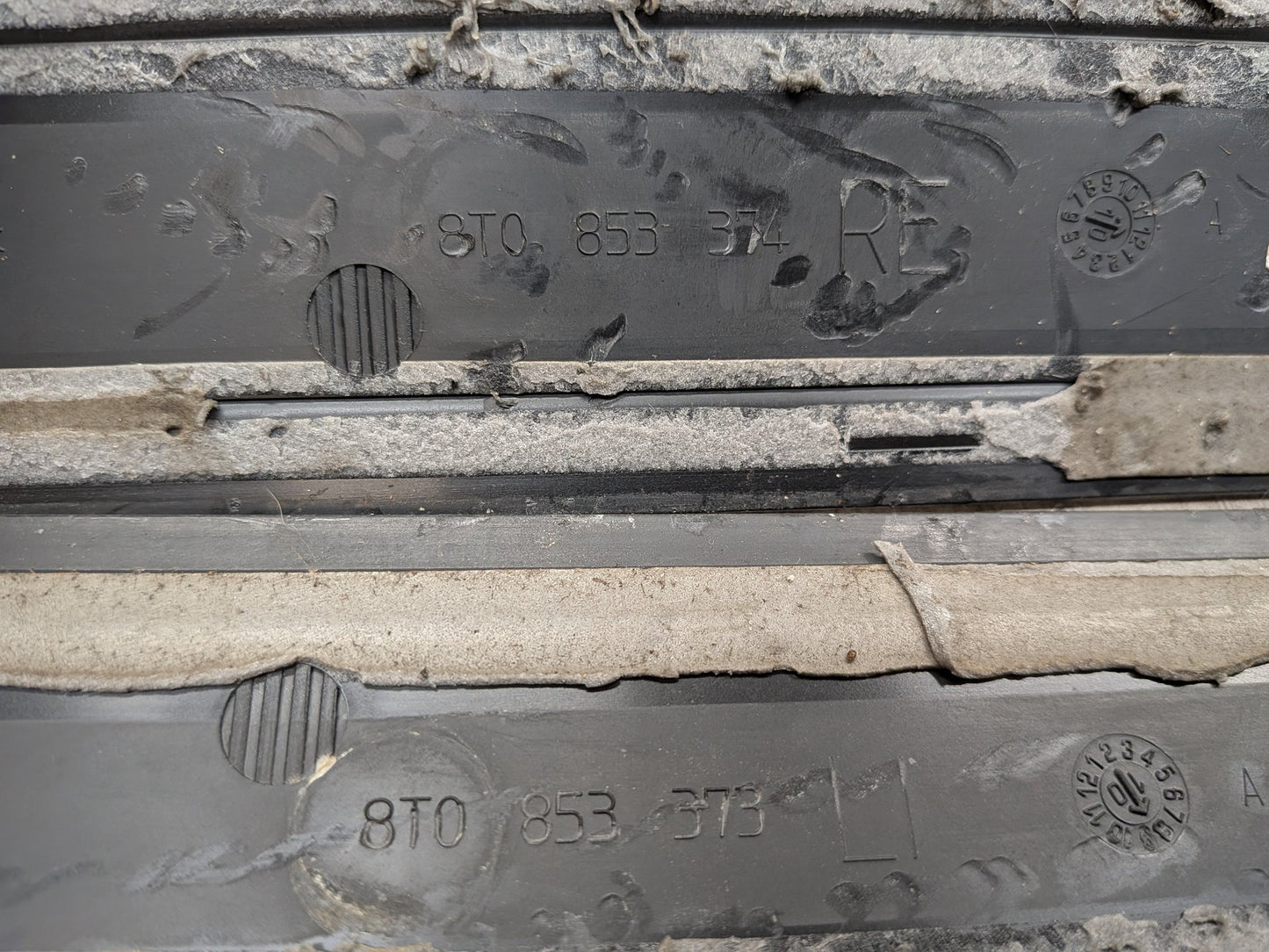 2008-2017 Audi S5 8T Front Left Right Scuff Plate Door Sill SET 8T0853373