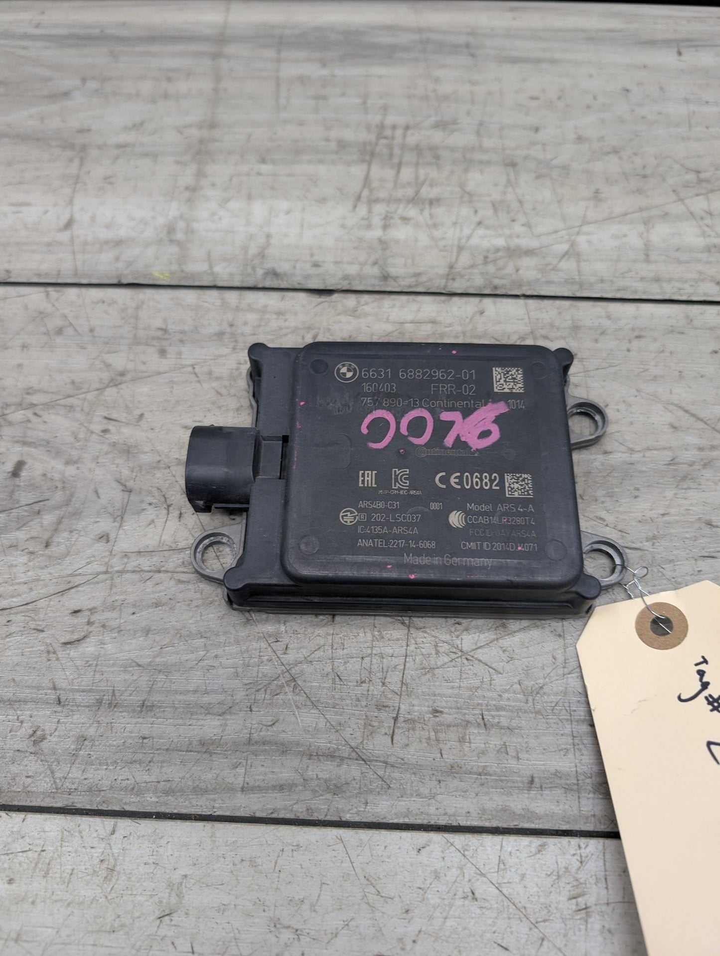 16-19 OEM BMW G11 G12 740i 750i ACC Active Cruise Control Radar Sensor FRR-02