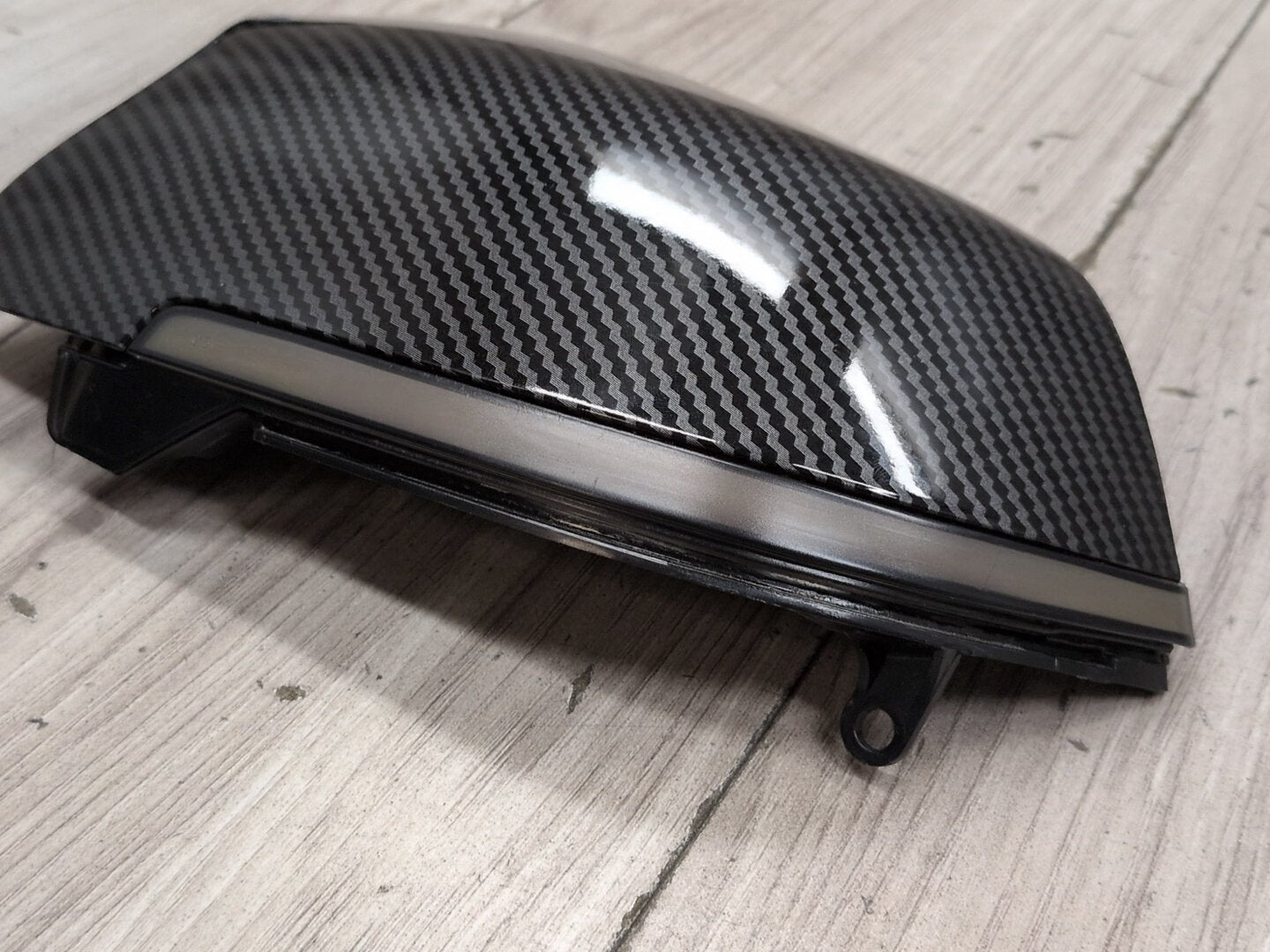 2011-2016 BMW 535i F10 Front Left Right Side Mirror Cap Covers Carbon Style SET