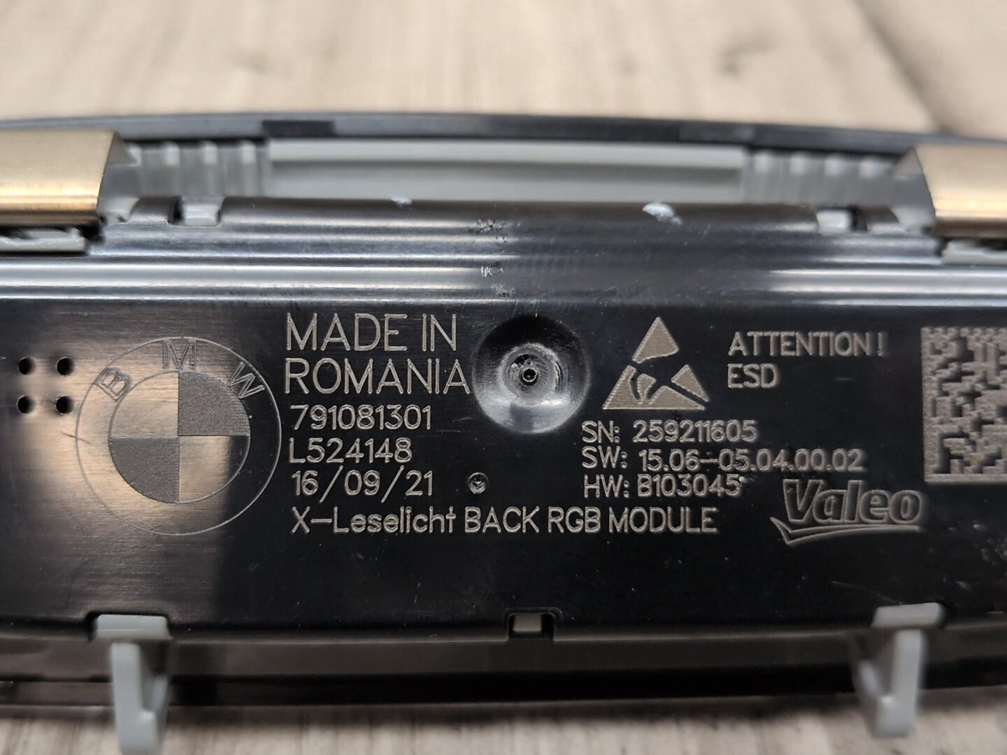 2022 BMW M340i G20- Headliner Overhead Dome Light Switch Module PN: 7910813