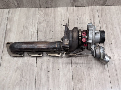 09-12 Mercedes-Benz W212 E550 M278 LEFT Engine Motor Turbo Charger w/ Manifold