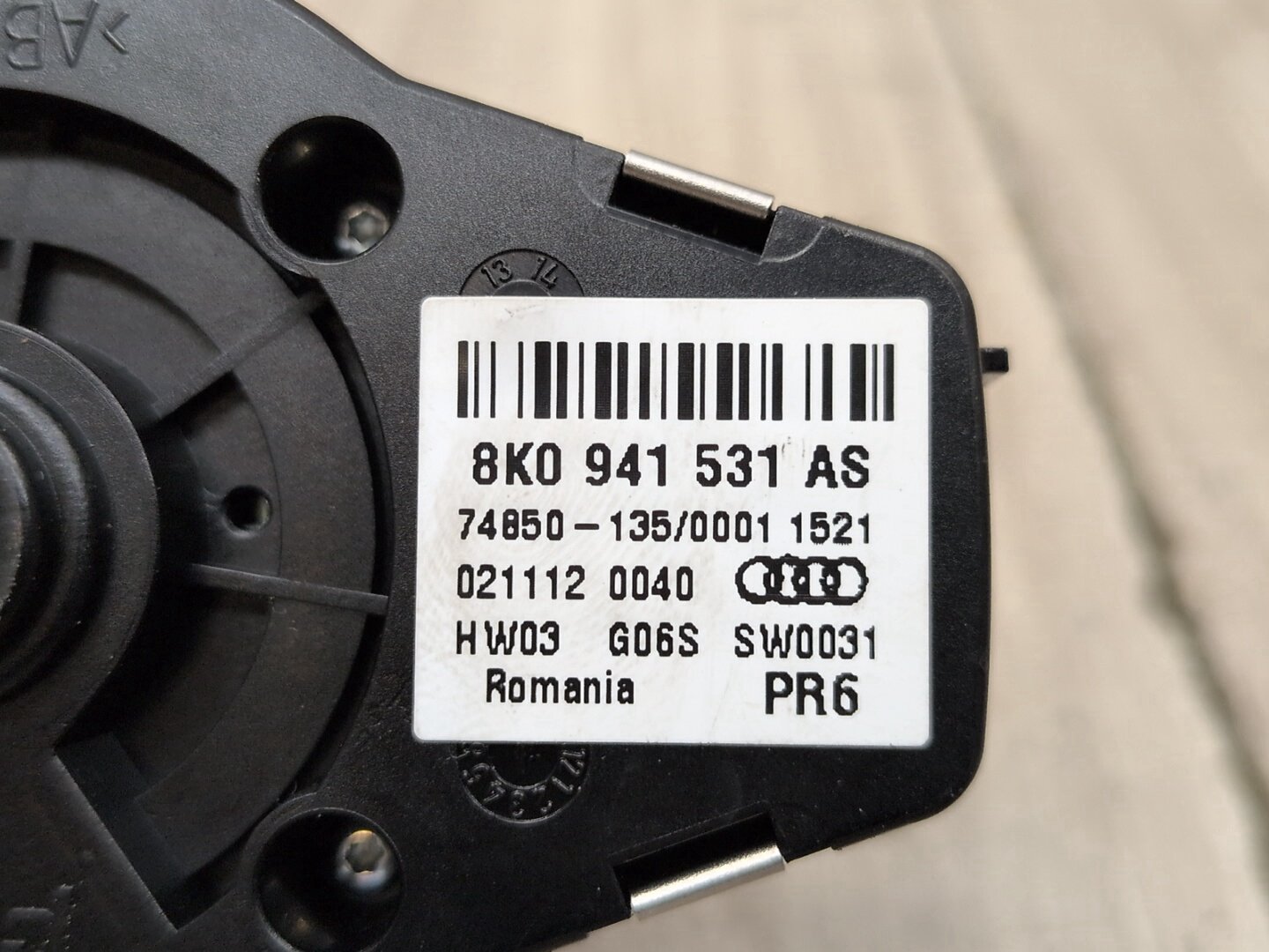 2008 - 2017 Audi S5 8T Headlight Switch 8K0941531A