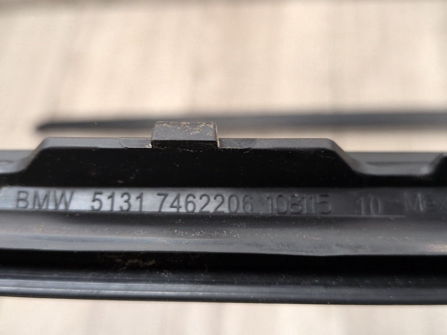 2014-2018 BMW X5 F85 Front Left Right Side Windshield Drip Trim Molding SET 7462205