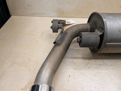 14-17 BMW F30 328d Diesel Rear End Exhaust Muffler W Tip Unit 8512641 OEM