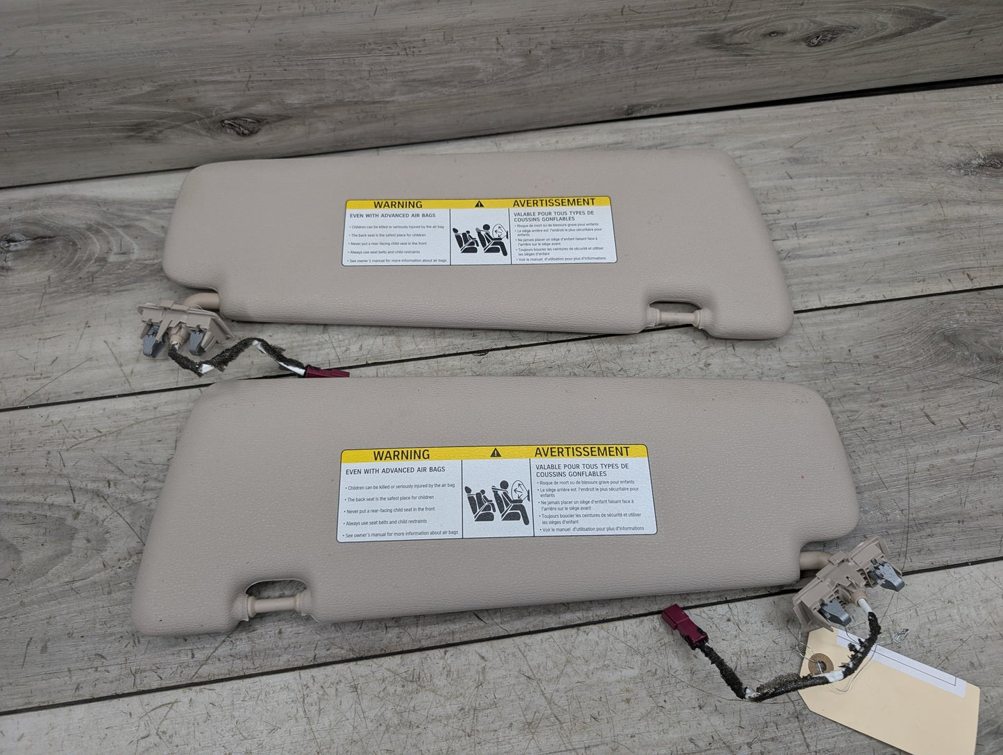 2014 - 2018 BMW X5 F15 Front Left Right Sun Visor SET 8059051 N63B44O1