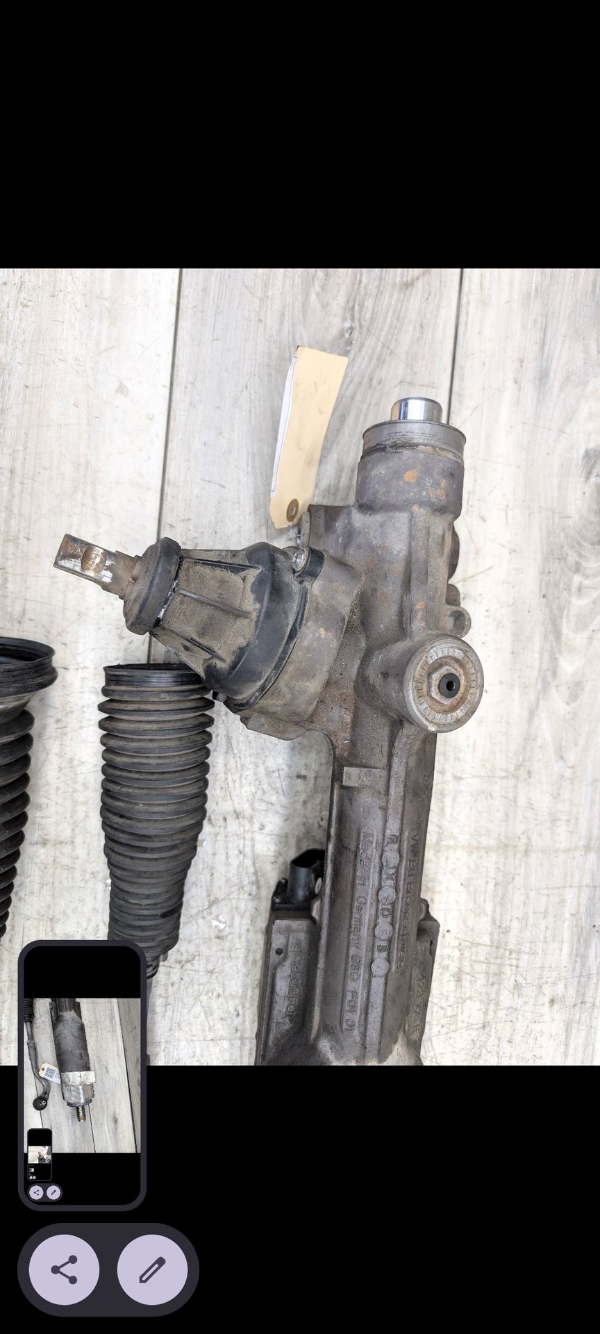 2009-2017 Audi Q5 8R Steering Gear Rack & Pinion 8R0909144F 13-17 Audi 8R Q5 SQ5 Electric Steering Rack & Pinion Assembly 8R1423055AC OEM