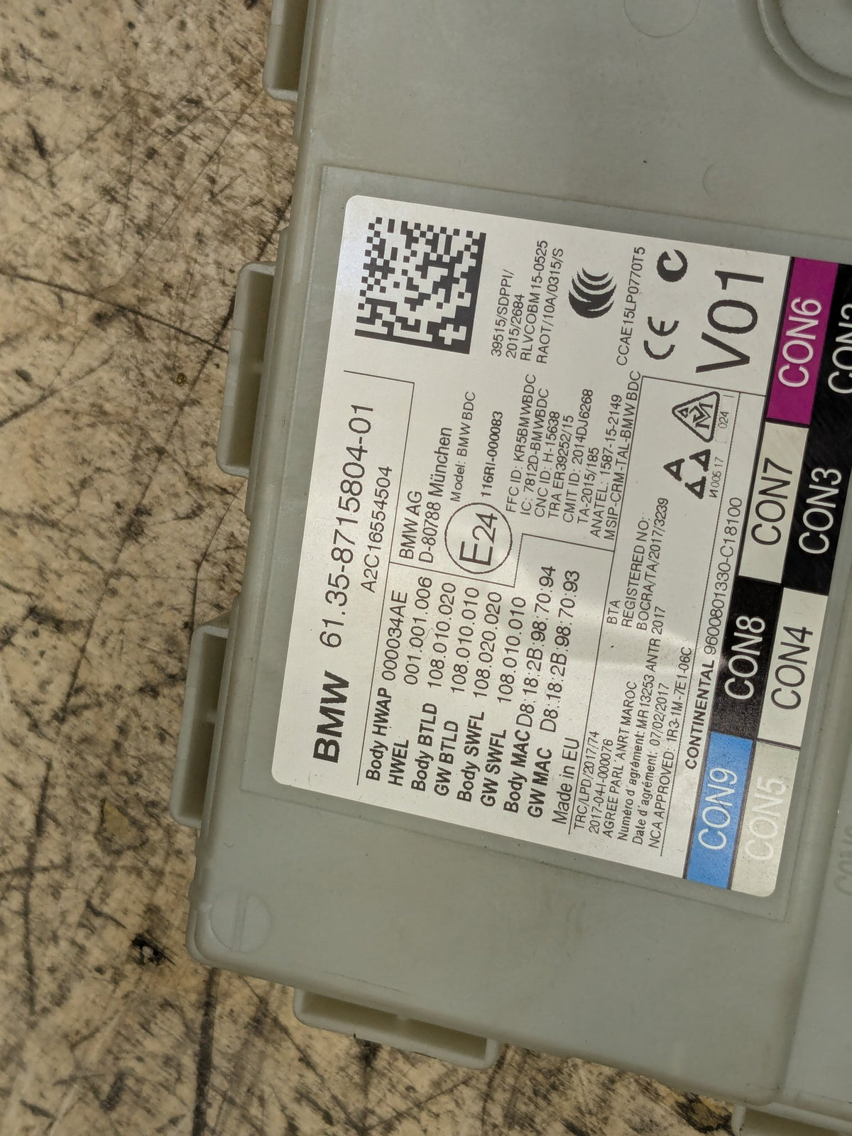 OEM BMW F90 F97 G01 G05 G12 G20 G30 X3 BDC Body Domain Control Module Unit + Key