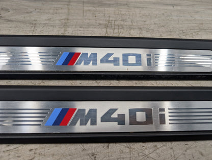 2018 - 2024 BMW X3 G01 Front Left Right Scuff Plate Door Sill SET 8089579 B58B30M0