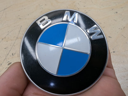 OEM BMW E90 F02 F22 F30 F32 F36 F80 F87 M3 M4 Rear Trunk Lid Round Emblem 74mm