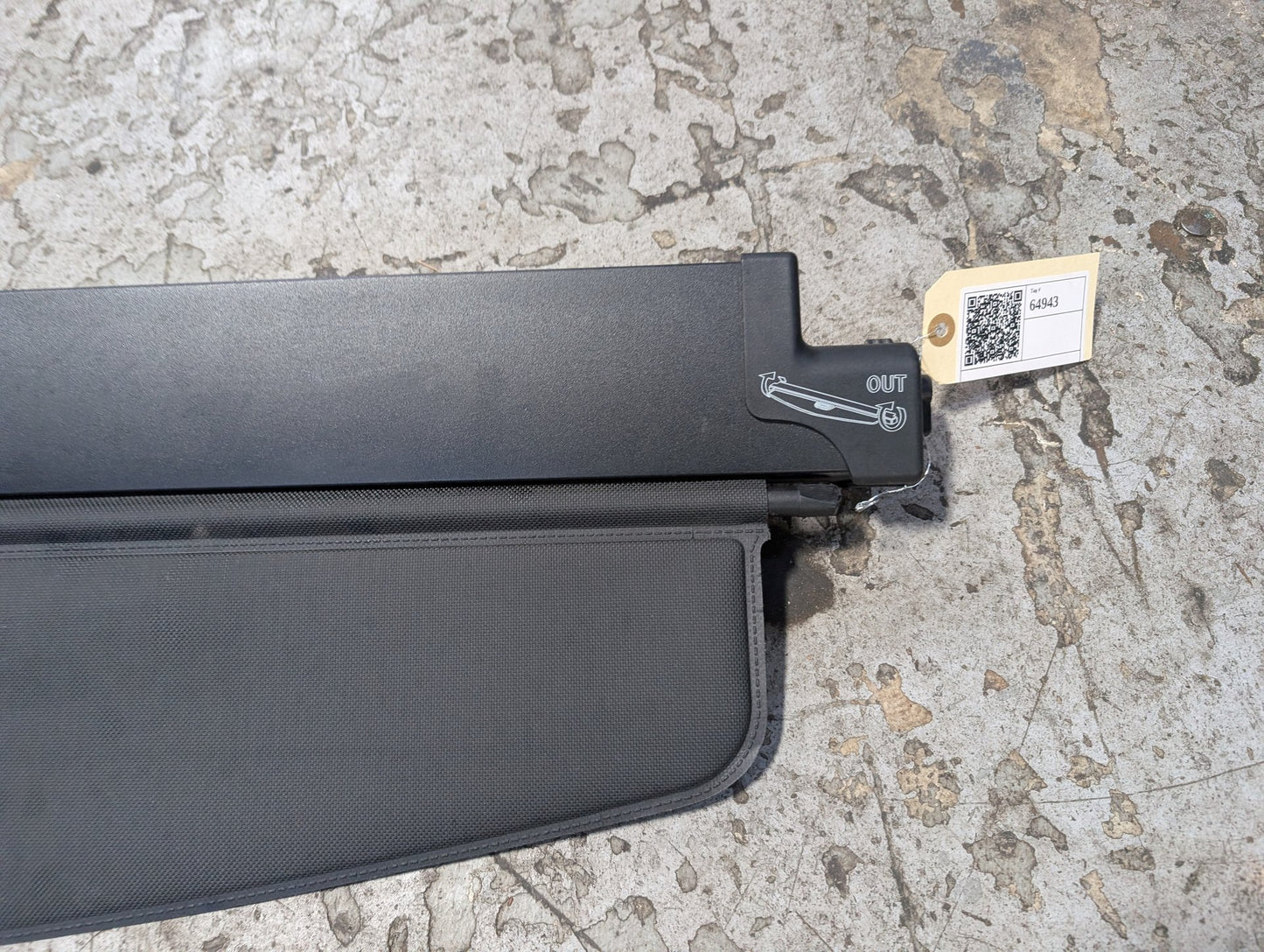 11-17 OEM BMW F25 X3 Rear Trunk Retractable Cargo Luggage Shade Roller Cover
