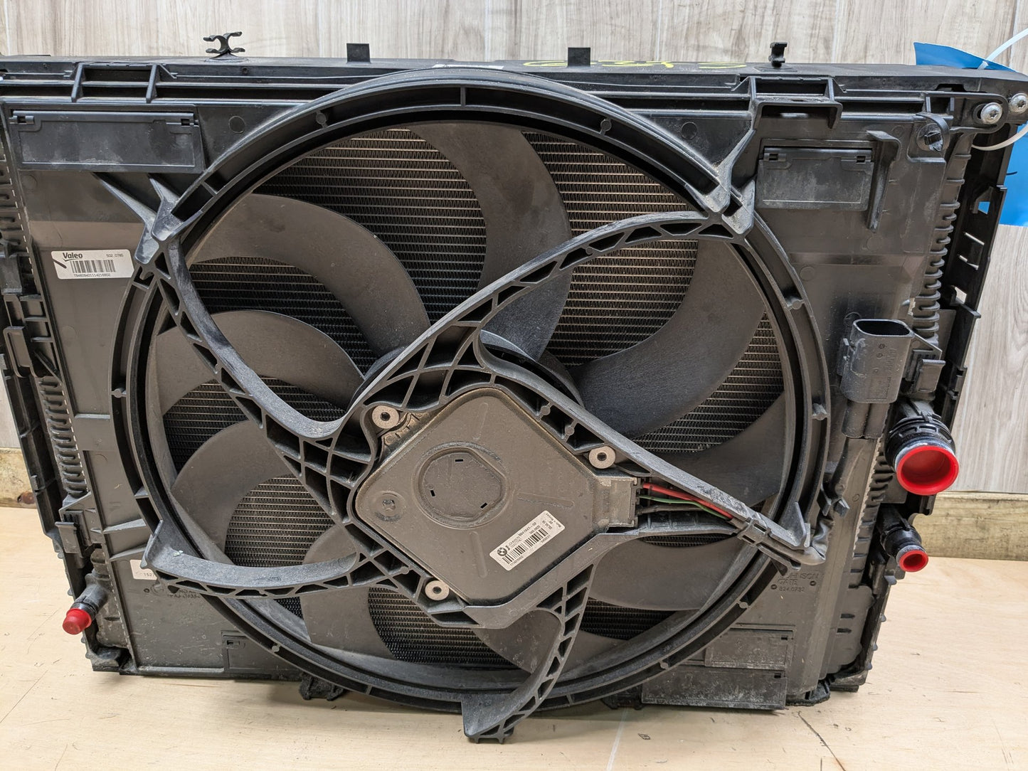 2014 - 2020 BMW 440i F36 Radiator Cooling Condenser Fan Shroud Assembly SET 8618788 B58B30M0