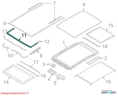 BMW G05 G06 G07 X5 X5M X6 X6M X7 Air Deflector 54109448518