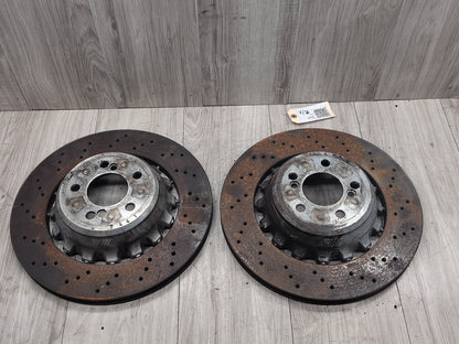2014 - 2018 BMW X5 F85 Rear Left Right Brake Disc Rotors SET 2284903 S63B44T2