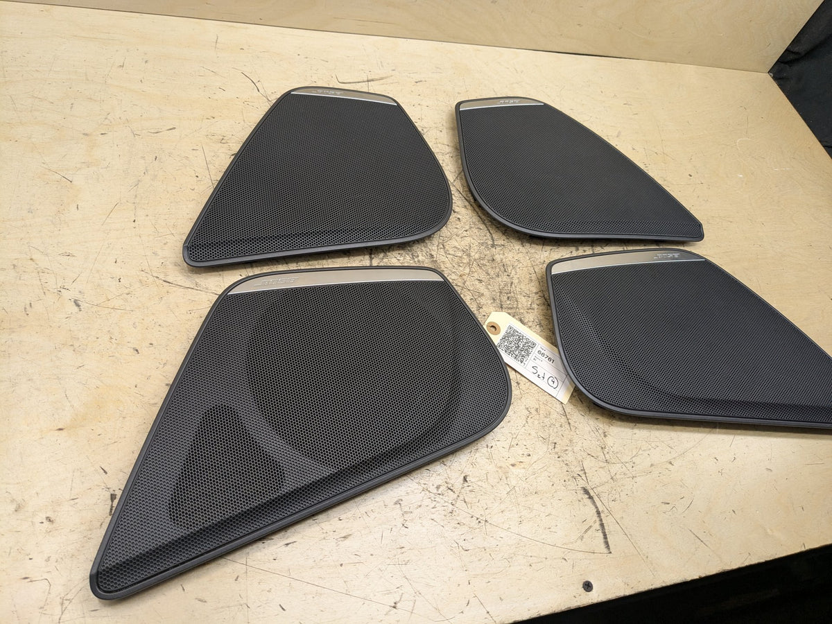 12-18 OEM Audi A6 C7 Front Rear Left Right Door Speaker Grille Cover SET