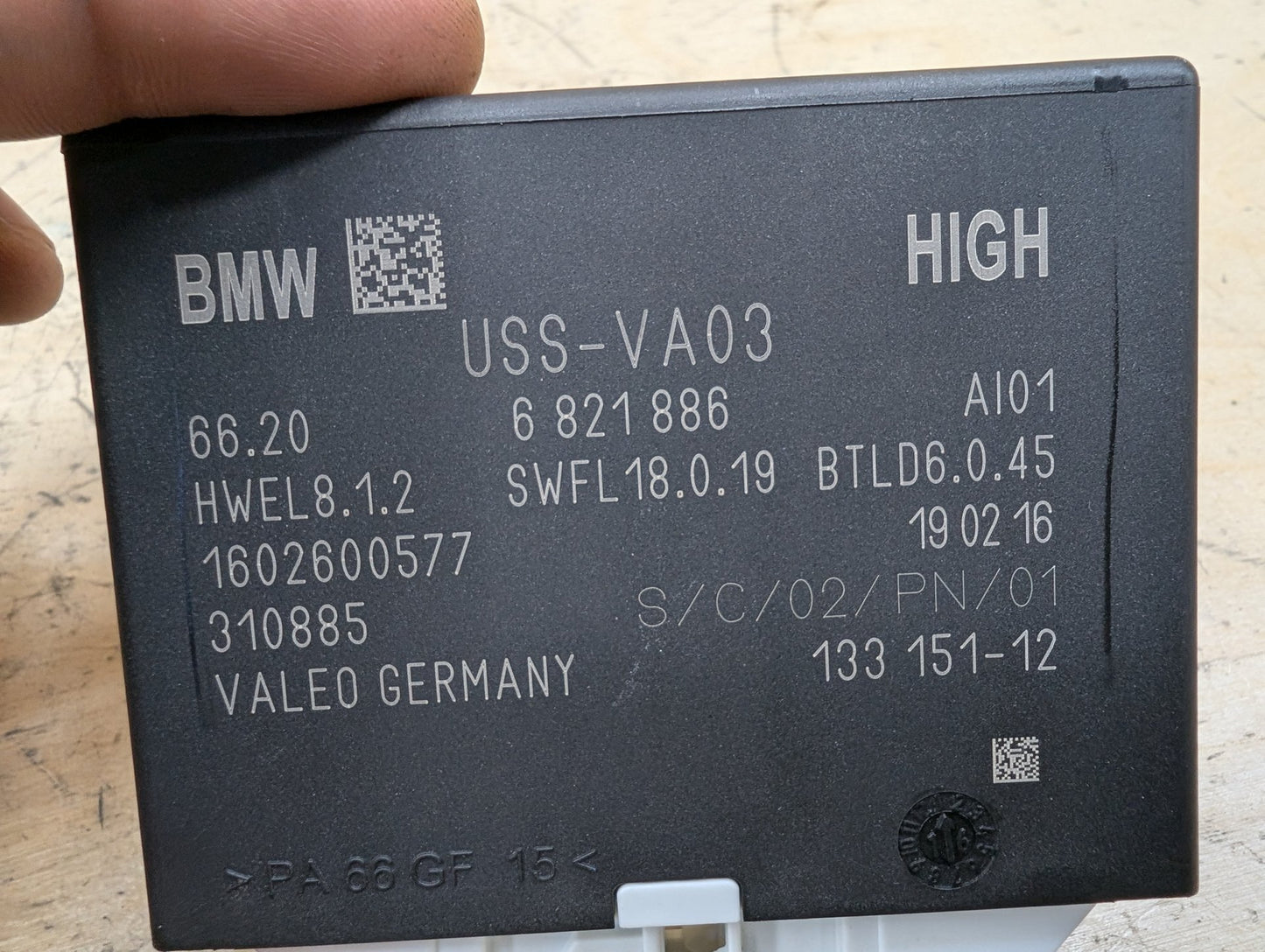 2016-2022 BMW 750i G12 PDC Park Assist Control Module 6821886