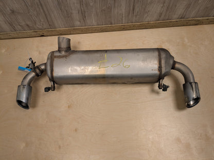 19-23 OEM BMW G20 330 Dual Exhaust Pipe Muffler Silver Tips B46 Engine
