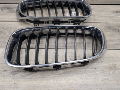 2014 - 2019 BMW 340 F34 Front Left Right Upper Bumper Cover Kidney Grilles SET 7294804 B58B30M0