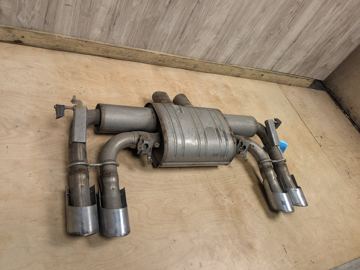 15-18 OEM BMW F85 X5M F86 X6M Rear Exhaust Muffler Section Tail Pipe S63