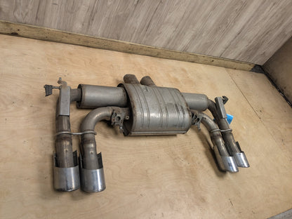 15-18 OEM BMW F85 X5M F86 X6M Rear Exhaust Muffler Section Tail Pipe S63