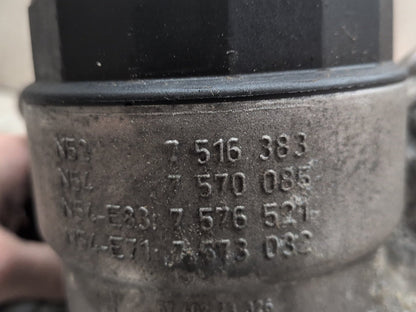 10-17 OEM BMW F01 F07 F10 F12 F25 X3 X4 N55 Engine Oil Filter Housing COOLER