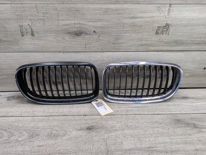*09-11 OEM BMW E90 E91 M3 Left Right Front Bumper Upper Kidney Grilles CHROME