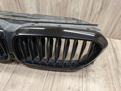 NOTE 17-20 BMW M550i G30 Front Bumper Radiator Air Flap Shutter w/ Kidney Grille