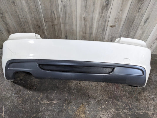 08-13 OEM BMW E88 E82 135i M-Sport Rear Bumper Cover Complete W/O PDC White