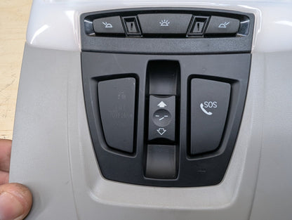 2015-2019 BMW X6 F16 Headliner Overhead Dome Light Switch Module 9391945