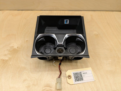 16-19 OEM BMW G11 G12 740 750 M760 Center Console Cup Holder USB Charging Port