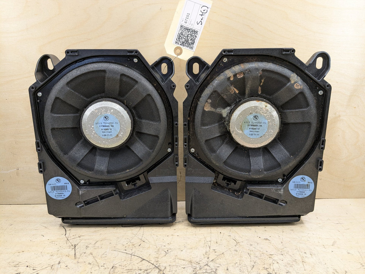 06-13 OEM BMW E82 E90 E92 E93 HiFi Bass Audio Speaker Sub Subwoofers SET