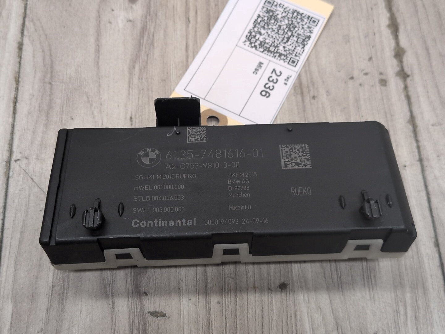 OEM BMW F36 F15 F85 F16 F86 Trunk Tailgate Decklid Function Control Module