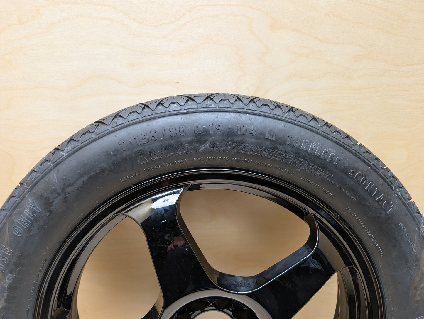2021 BMW X5 G05- Emergency Spare Wheel Rim Tire