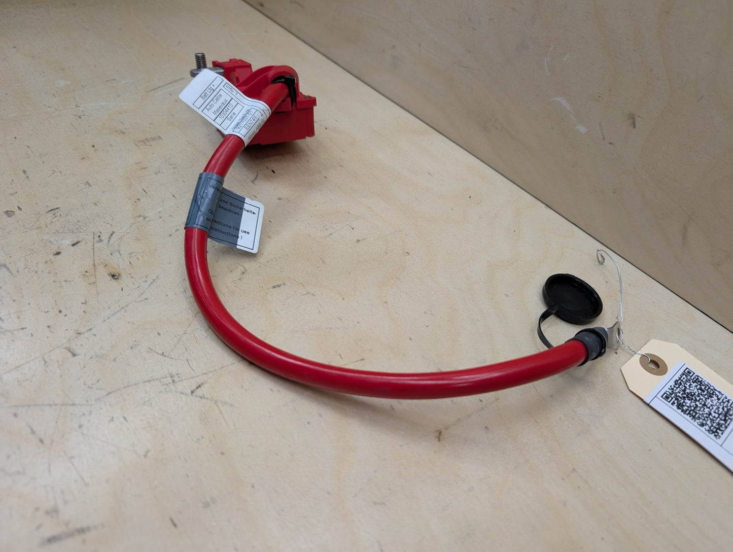 OEM BMW E84 E82 E88 E90 E92 335 M3 Battery Plus Pole Terminal Positive Red Cable