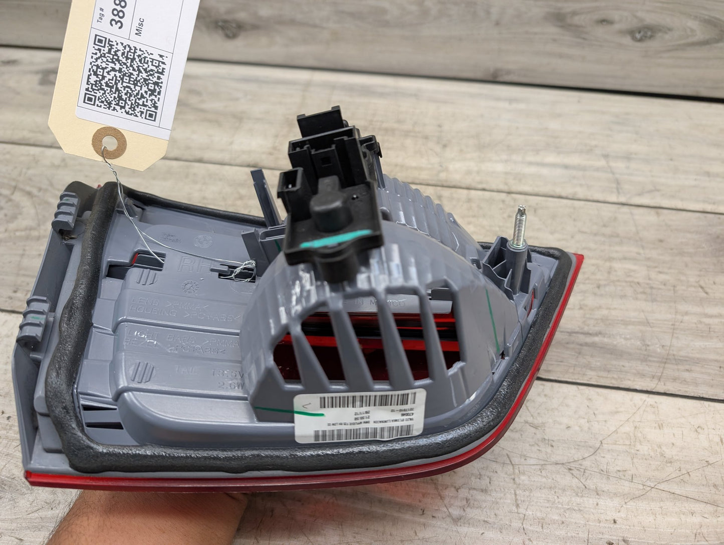 11-17 OEM BMW F25 X3 Rear Right Passenger Side Halogen Inner Tail Light