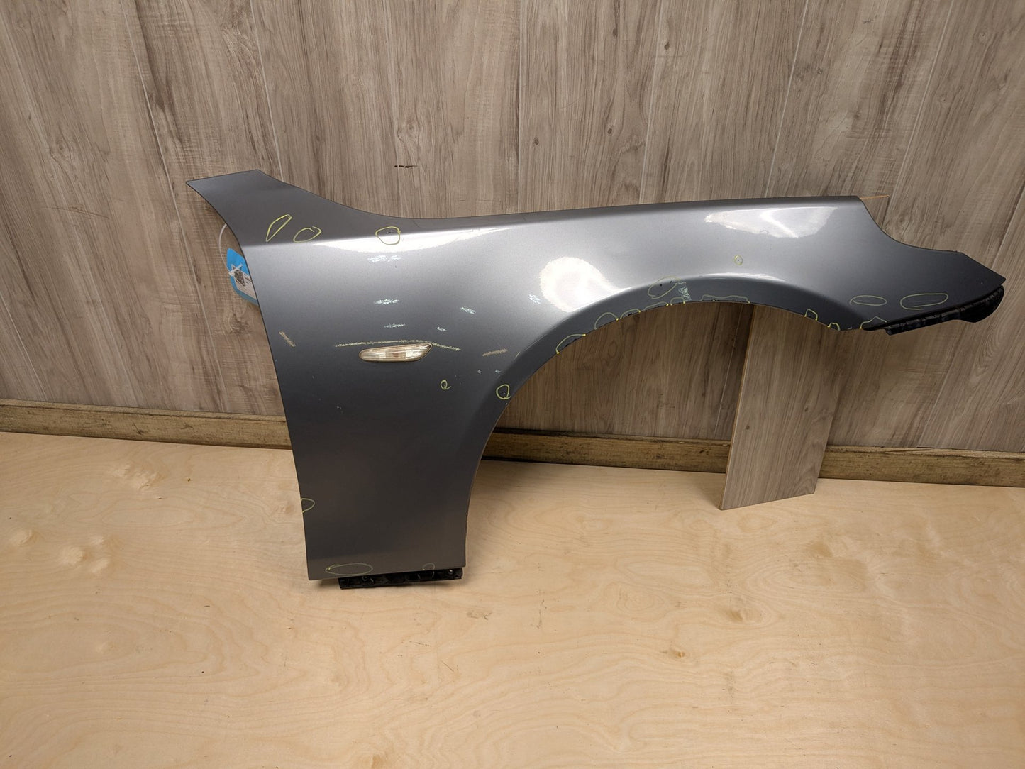 04-10 BMW E60 Front Right Passenger Fender Panel Grey A52