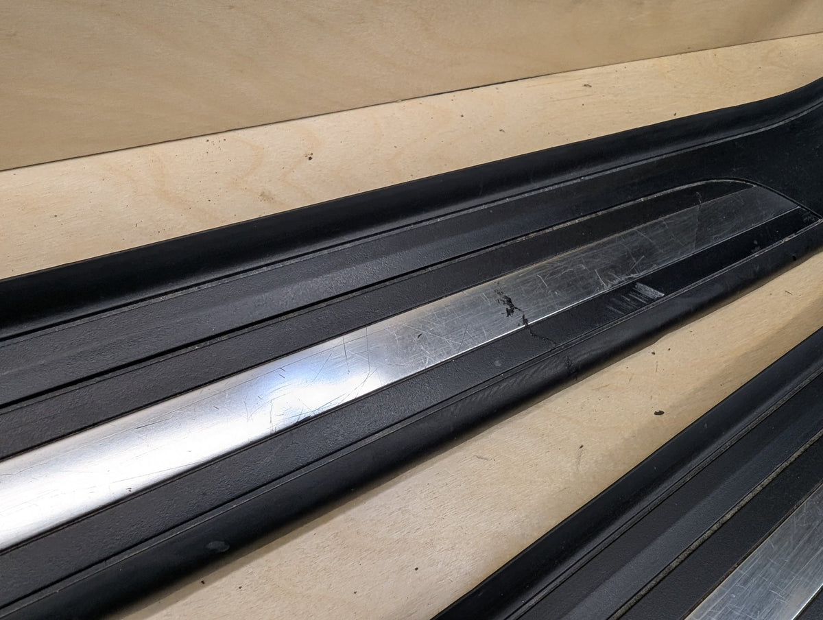 2007-2013 BMW 328i E93 Front Left Right Scuff Plate Door Sill SET 7178598 OEM