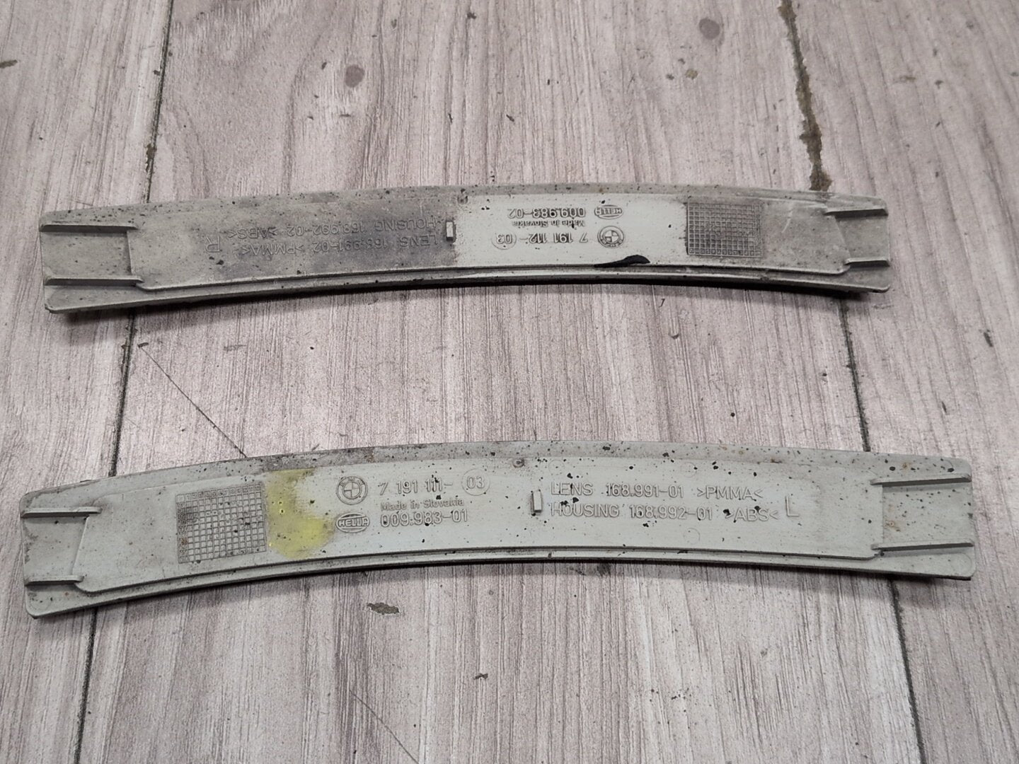 OEM BMW F01 F02 740 750 760 Rear Left Right Driver Passenger Bumper Side Marker Light Reflector PAIR