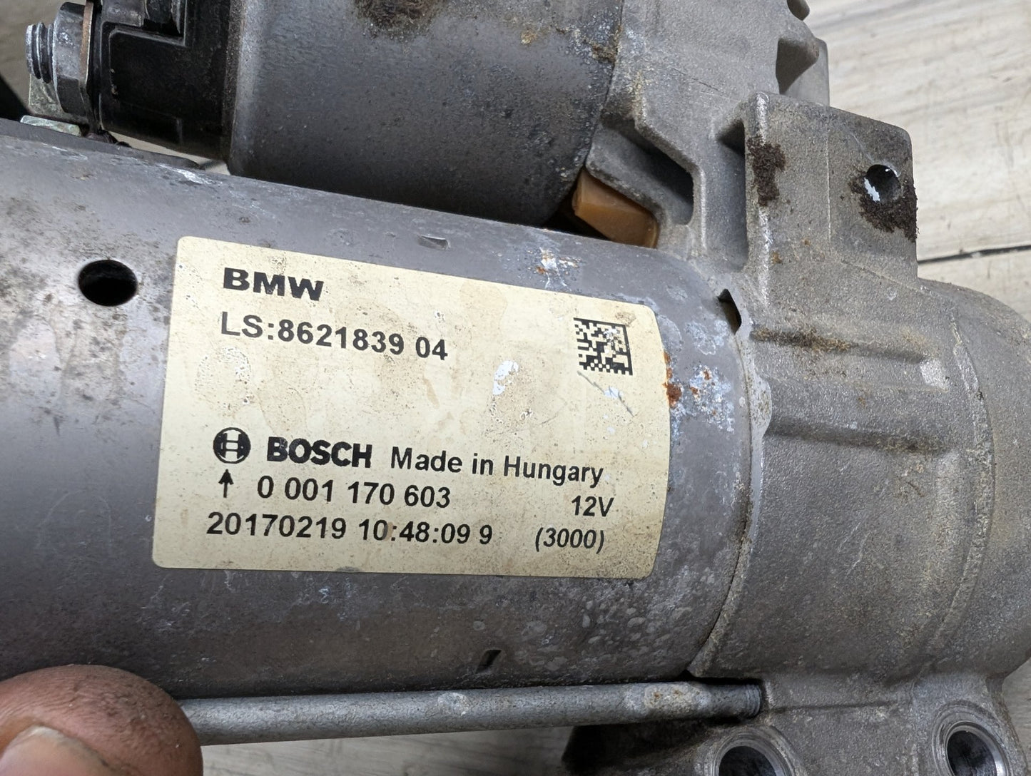 16-21 OEM BMW F22 F30 F32 F33 F36 G01 G30 330 430 530 Engine B46 Starter Motor